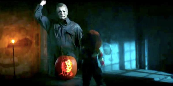 Chucky and Michael Myers in Halloween Kills Promo