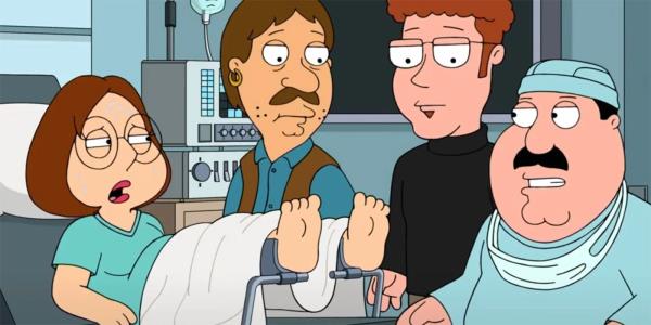 Family Guy season 22 image of Meg being examined by an doctor 